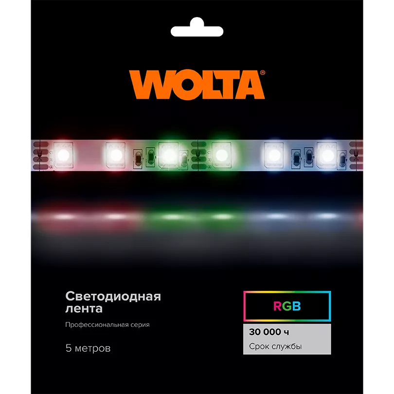 

Светодиодная лента Wolta WLS5050-14,4W/RGB/24H60-01