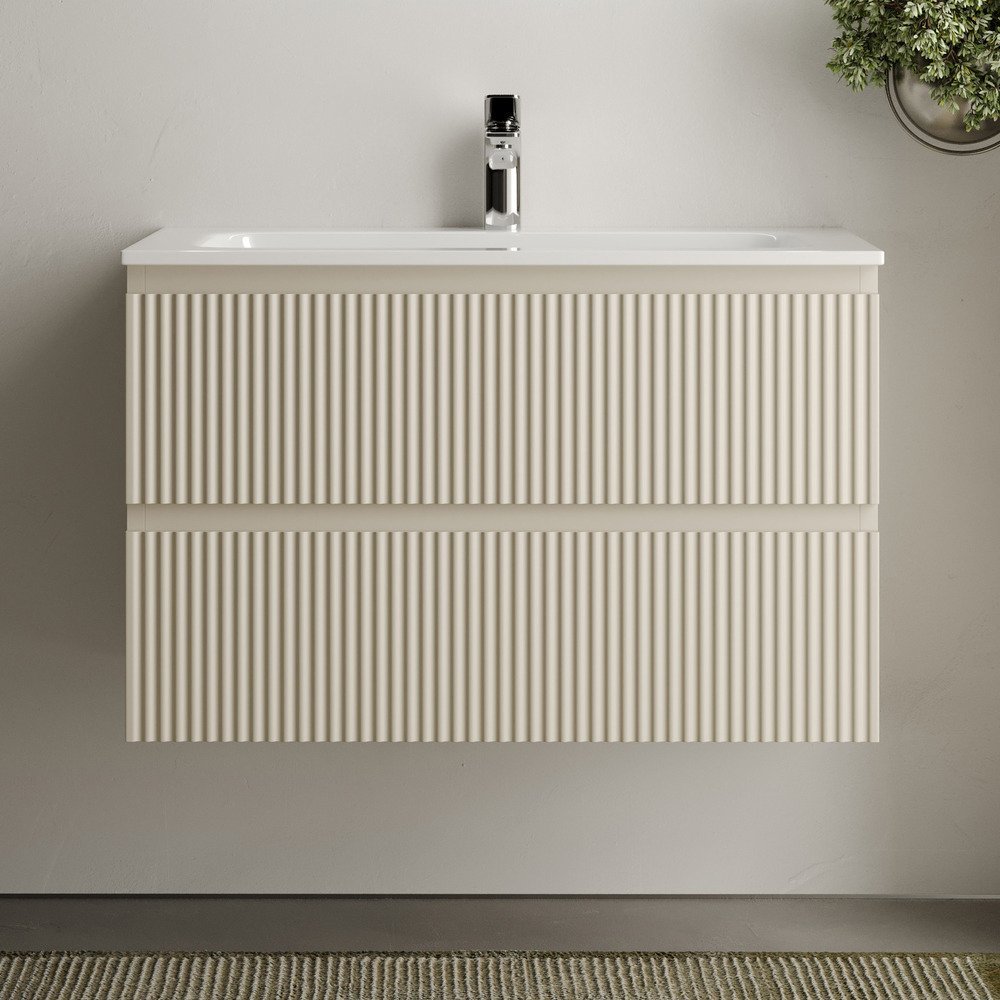 

Тумба с раковиной Sancos Snob R 80 см, beige soft