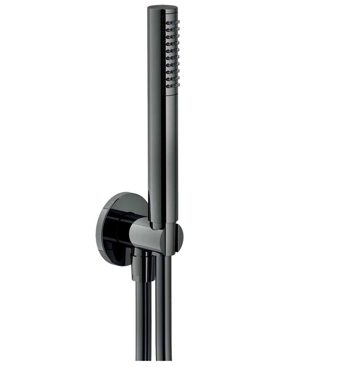 Душевой гарнитур Nobili AD146/32FLP Diamond smoke глянцевый черный