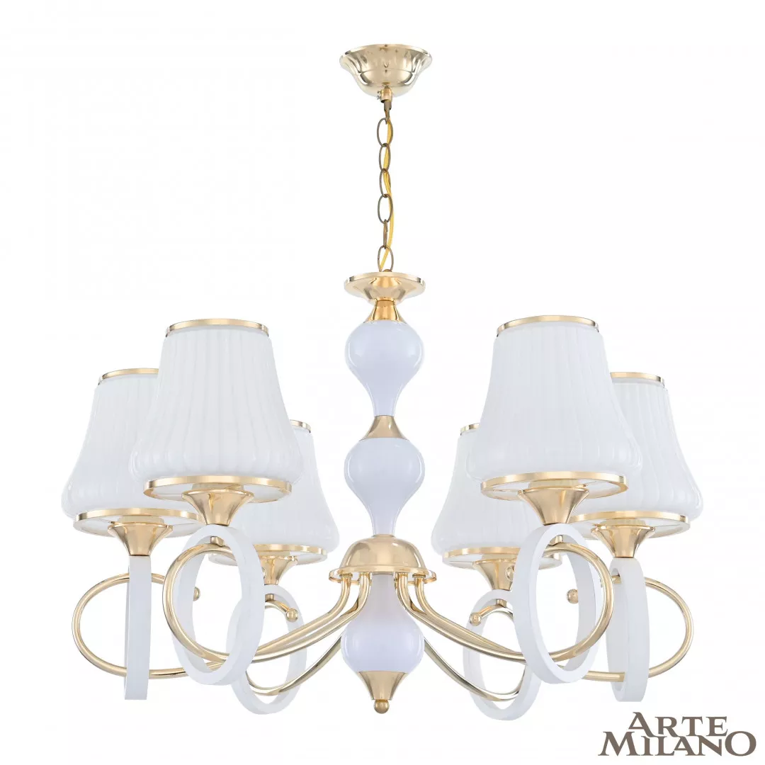

Подвесная люстра Arte Milano Florentia-2387 302387/6 Wh/Gd
