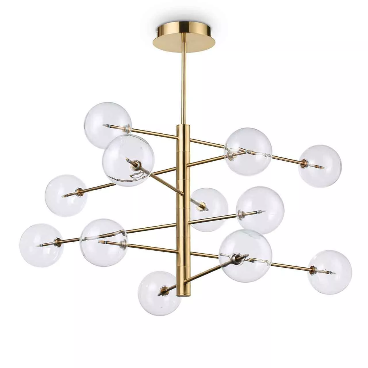 

Подвесная люстра Ideal Lux Equinoxe SP12 Ottone Antico 200125