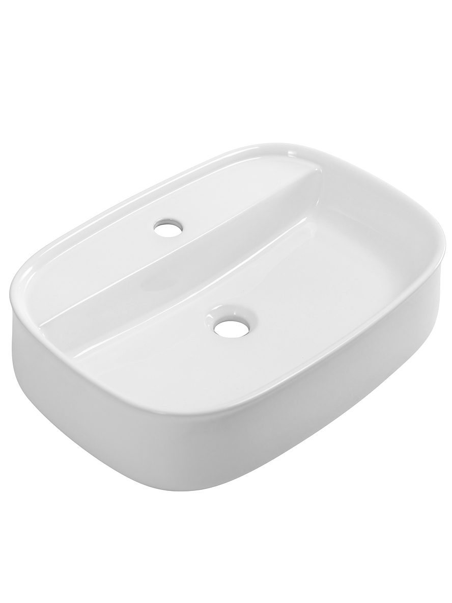 

Накладная раковина Cezares 55 глянцевая белая