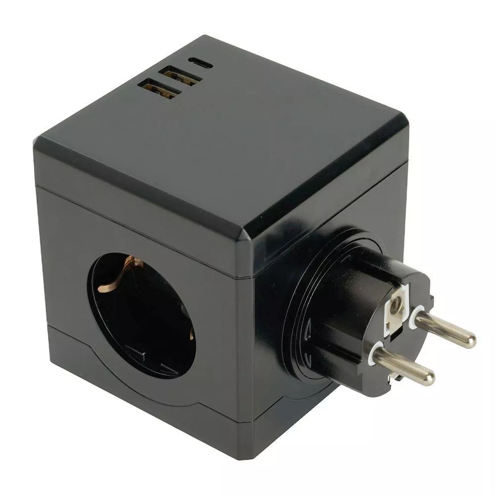 

Разветвитель сетевой Stekker 3гн с/з 2хUSB A+Type C ADP16-33-21 49658