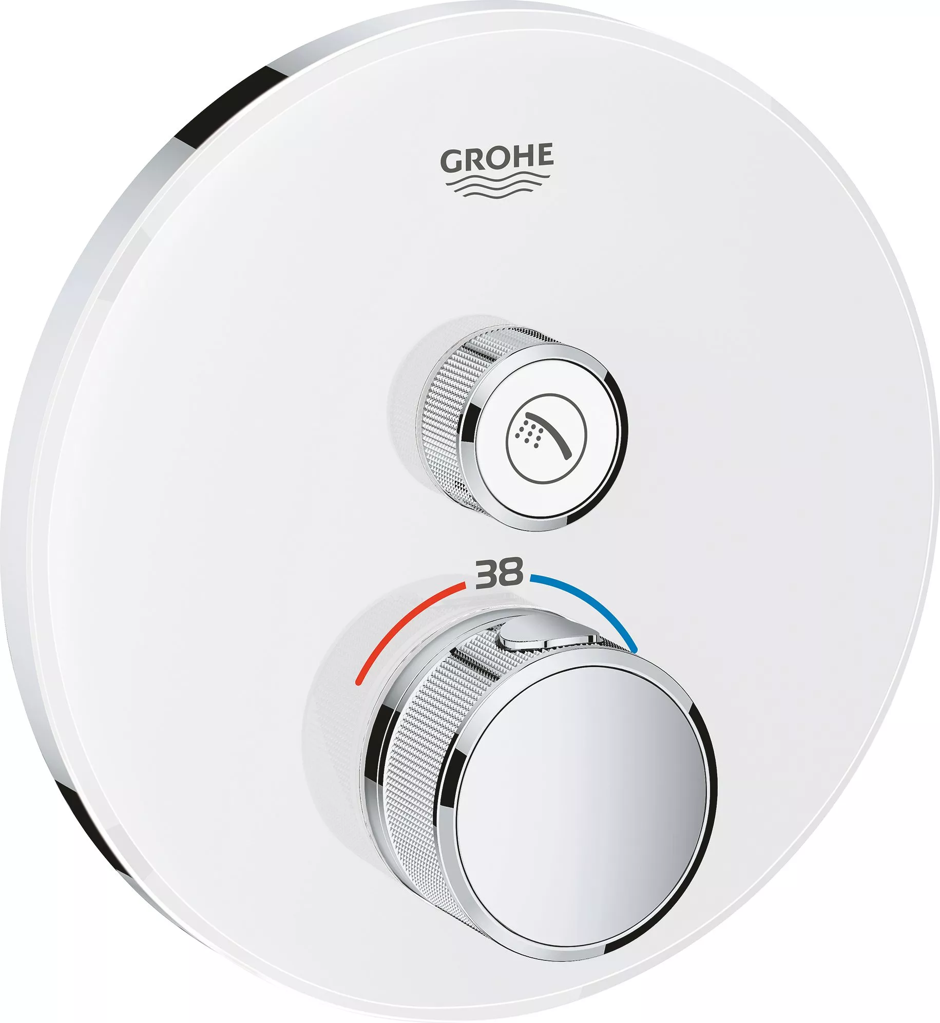 

Термостат Grohe Grohtherm SmartControl 29150LS0 для душа, moon white