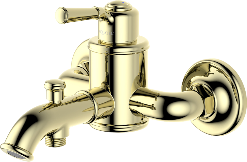 

Смеситель для ванны с душем AQUATEK Классик AQ1540PG полированное золото