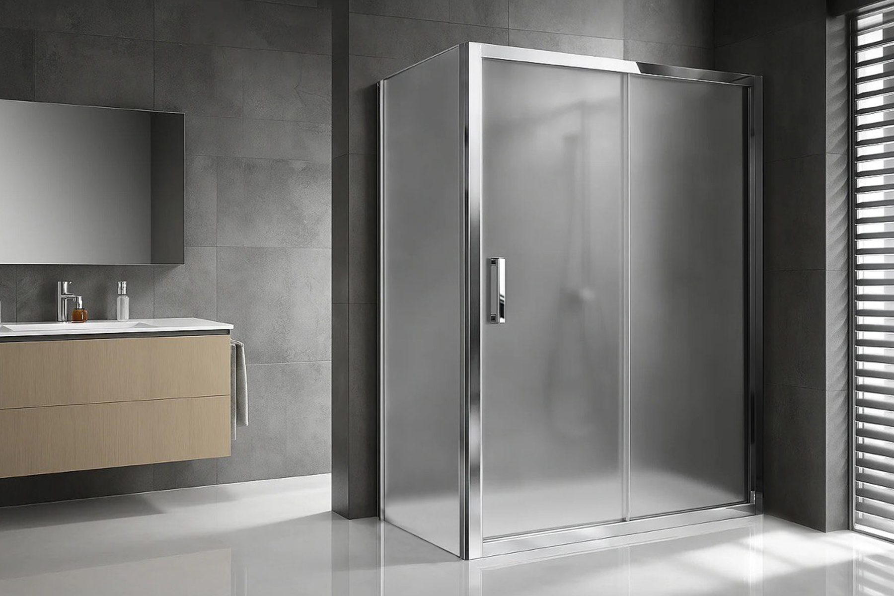 

Душевой уголок ACCORD RB 95110HPS-C-CH 110x95x200 (матовое)