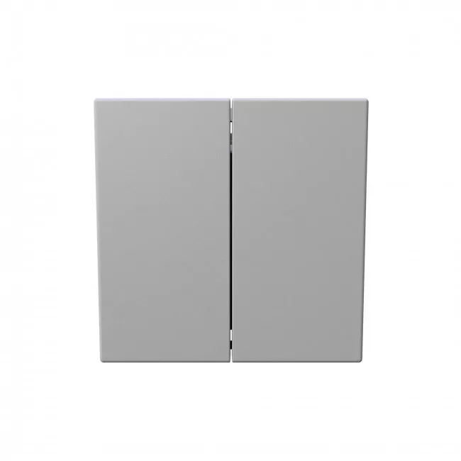 

Выключатель двухклавишный 10A 250V с накладкой, цвет Белый матовый (soft touch) Jasmart FD3023PWM