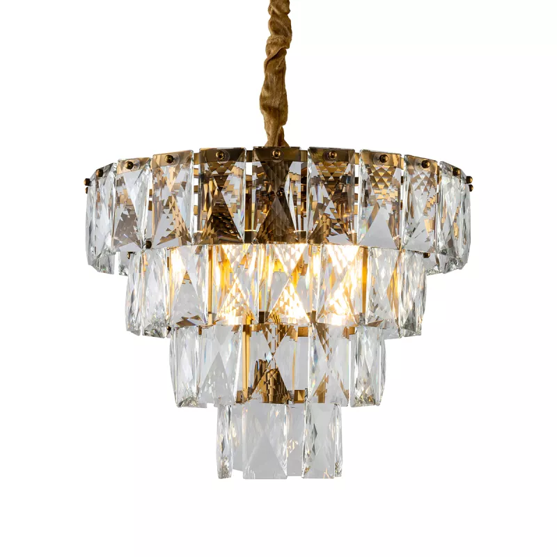 

Подвесная люстра Delight Collection Amazone KG1113P-7 brass/clear