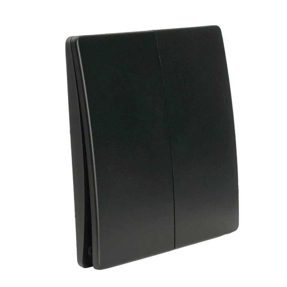 

Выключатель двухклавишный беспроводной Feron Smart черный TM92 51027