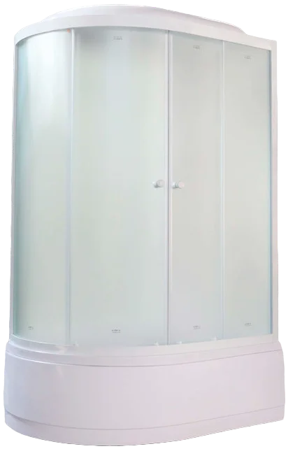 

Душевая кабина Parly Bianco 120х80 правая белая стекло матовое