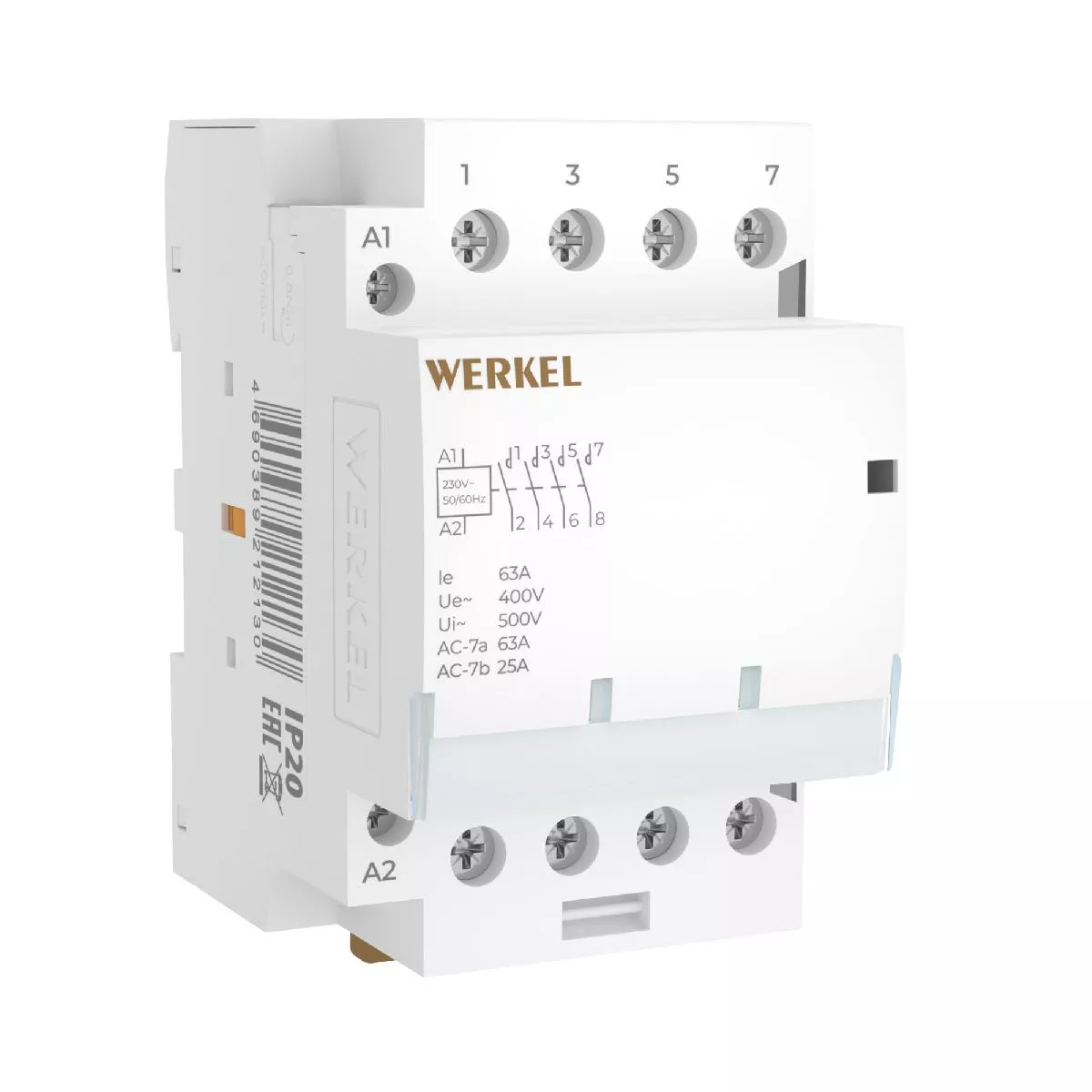

Контактор модульный Werkel W943M63O 4690389212130 a069478