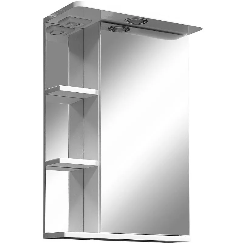 

Зеркало-шкаф Stella Polar Концепт Нелея 50 R с подсветкой белый