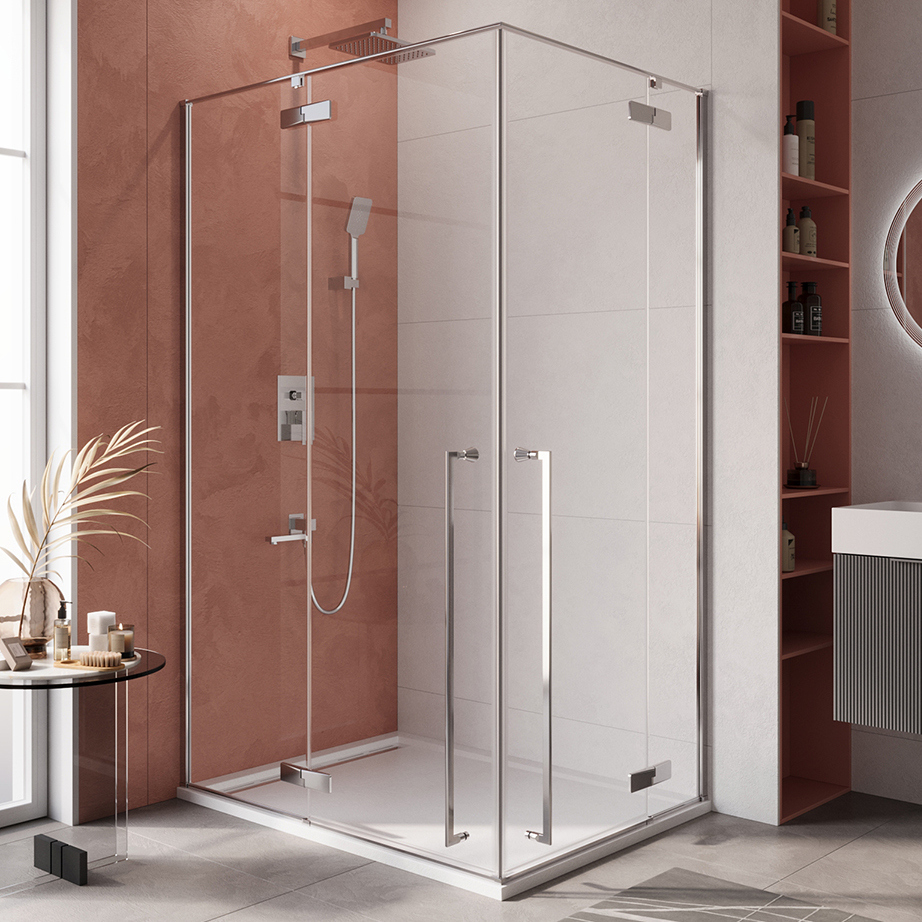 

Душевой уголок Cezares Liner AH-2 L 120х90 см, профиль хром, стекло прозрачное