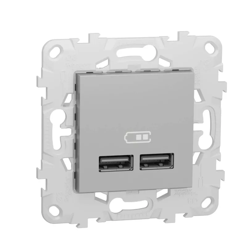 

Розетка компьютерная USBx2 Schneider Electric Unica New NU541830