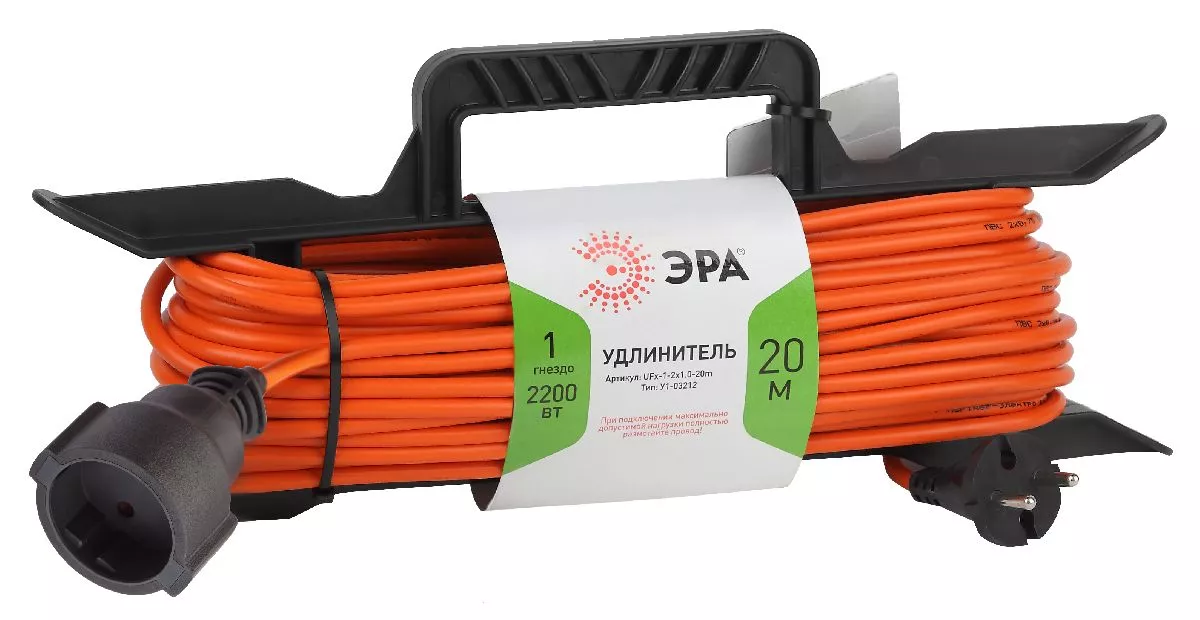 

Удлинитель силовой Эра UFx-1-2x1.0-20m Б0043040