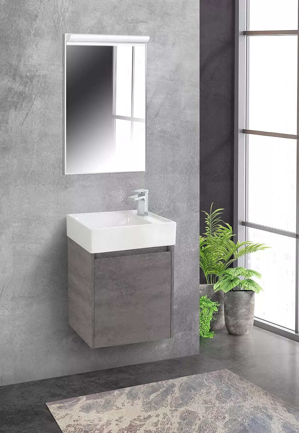 

Комплект мебели Belbagno Kraft Mini 50 R серый