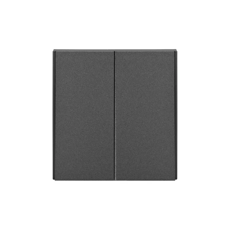 Выключатель STRONG 2 кл 10А с/у графит KRANZ KR-78-0706-6
