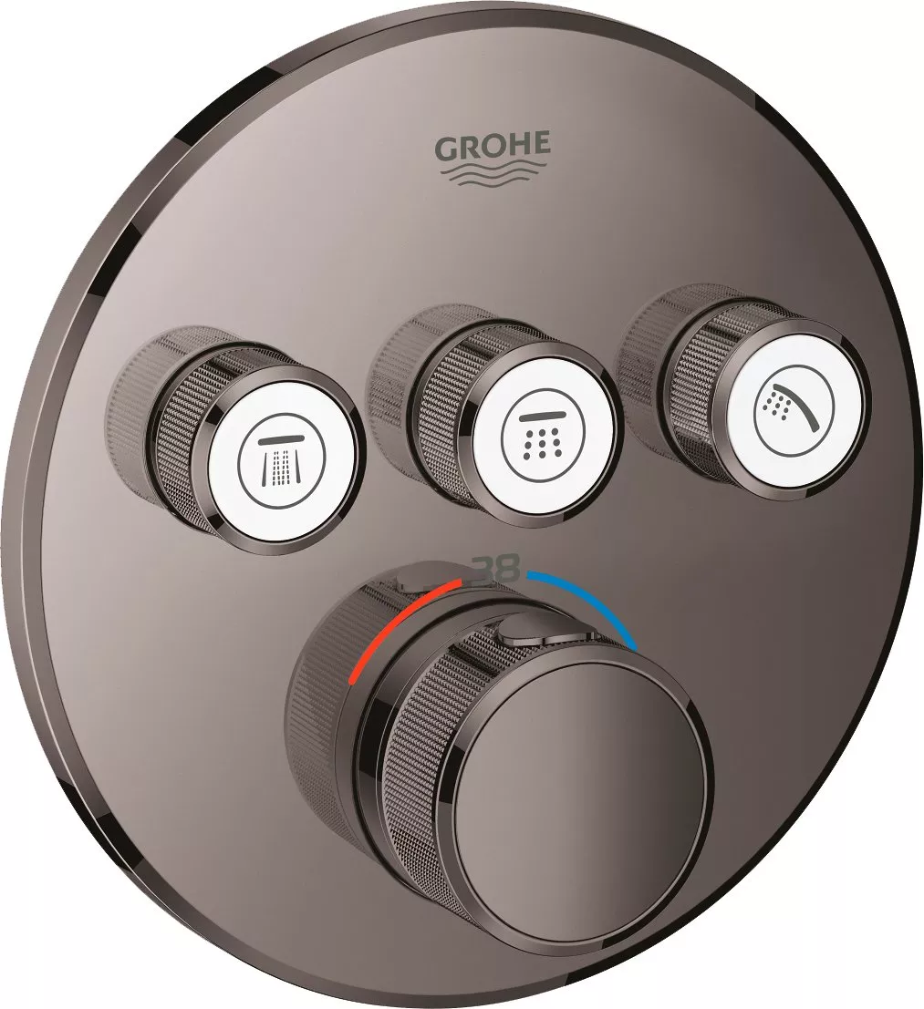 

Термостат Grohe Grohtherm SmartControl 29121A00 для душа, темный графит