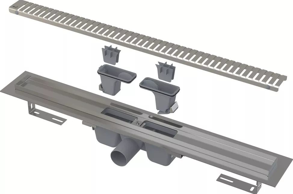 

Душевой лоток AlcaPlast APZ1SMART-LINE-650 с опорами и решеткой