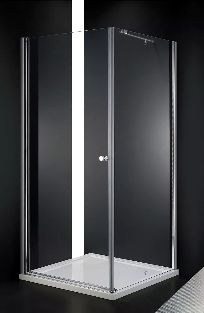 

Душевой уголок Cezares Elena 100х100 хром стекло рифленое