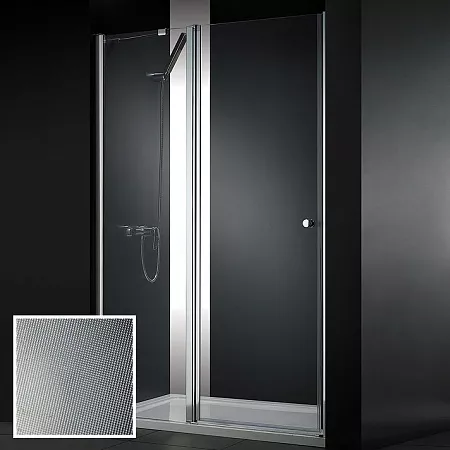 

Душевая дверь Cezares Elena 90 хром стекло рифленое