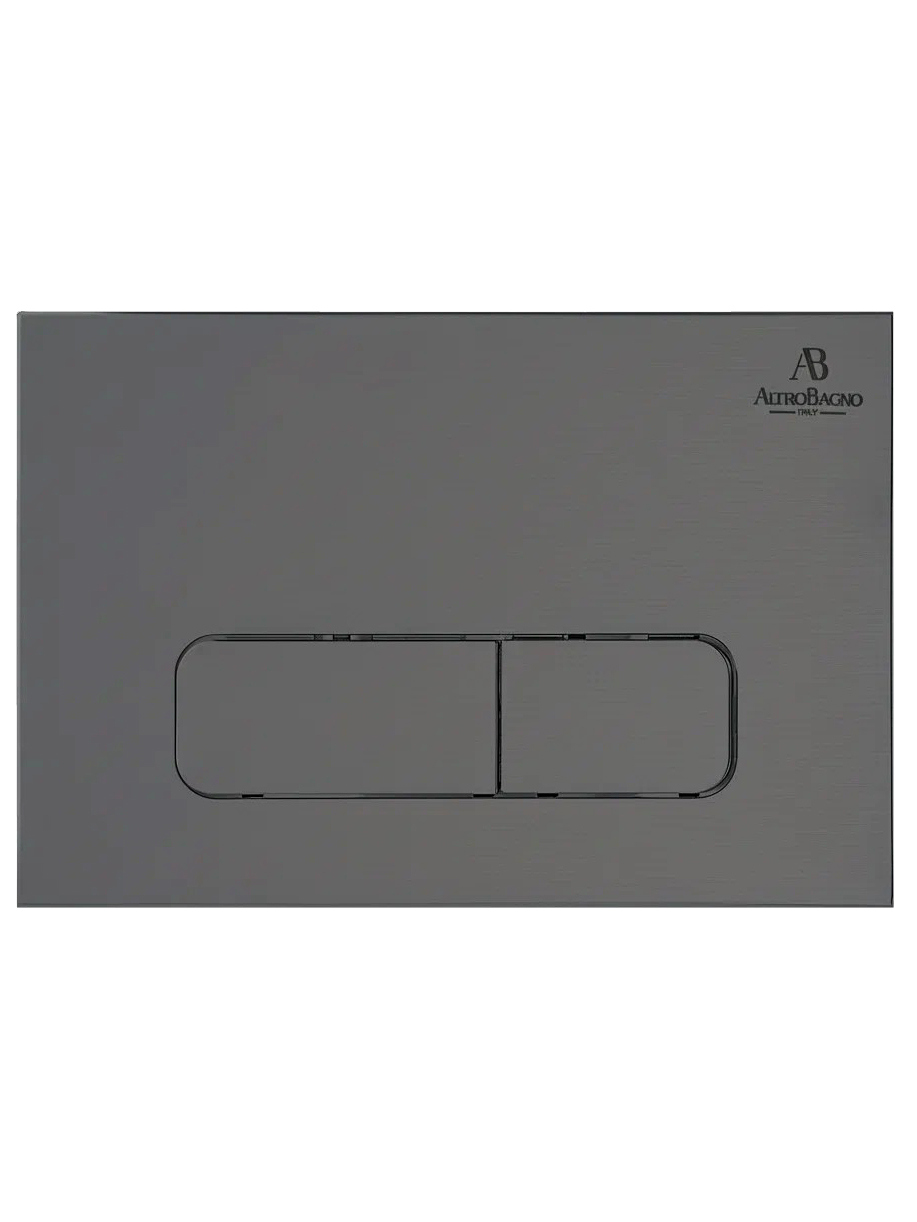 

Кнопка смыва для унитаза AltroBagno Beni aggiuntivi AltroBagnoPFP002GM пластик, цвет оружейная сталь