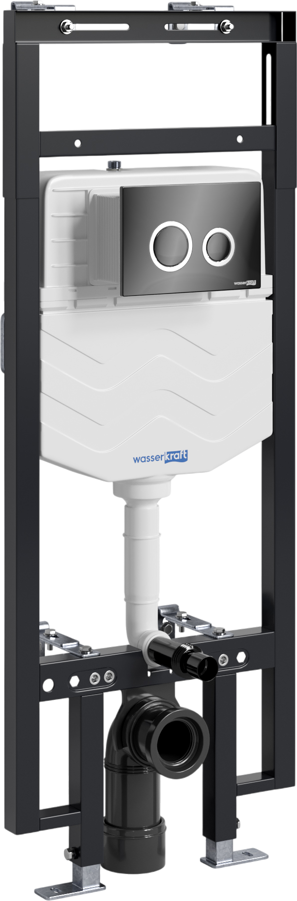 

Система инсталляции для унитазов Wasserkraft Dinkel 58TLT.010.ME.PB01 с кнопкой смыва черной