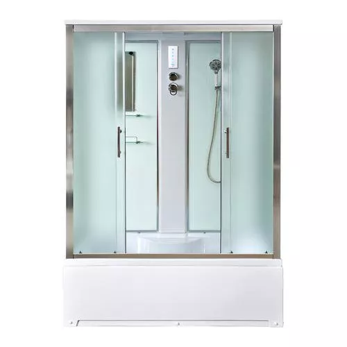  Santehnika Room Душевая кабина Deto ЕМ 170х85 с электрикой, хром (EM4517EL)