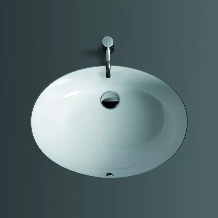 

SIMAS Lavabi d'arredo Раковина под столешницу 58*43.5см NEVADA (с набором креплений и лекалом), цвет белый