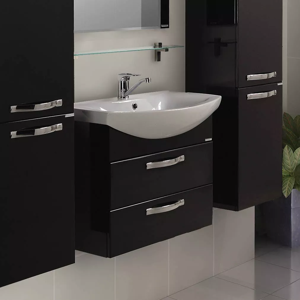 

Тумба для комплекта AQUATON Ария М 65 черный глянец