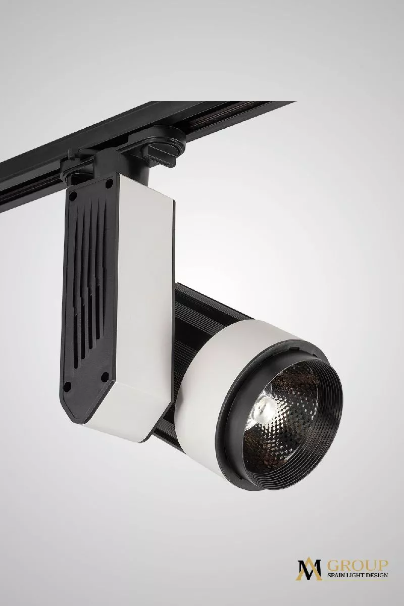 

Трековый однофазный светильник AM Group AM181-BK-WH 4000K