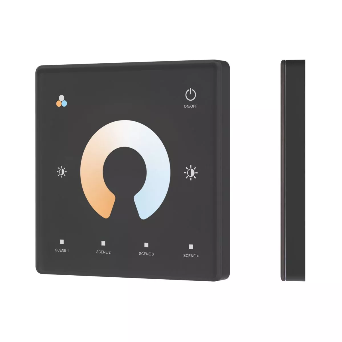 Сенсорная панель Arlight SMART-RF-801-11-1G-4SC-MIX черный (3V, 2.4G) накладная (IARL, IP20 Пластик) 063526