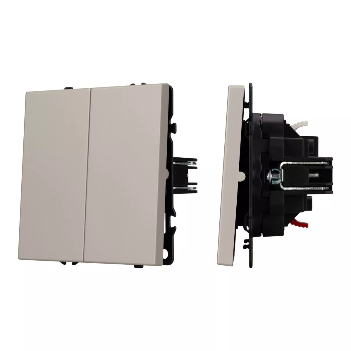 Выключатель звонковый 2 кл софт-тач кашемир Arlight SWT-MKR2-SFPL-CA (250V, 10A) 061785(1)