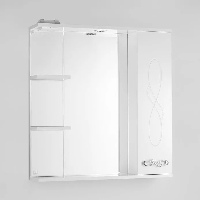 Зеркало-шкаф Style Line Венеция 75 см (ЛС-00000263), цвет белый, размер 75 - фото 1