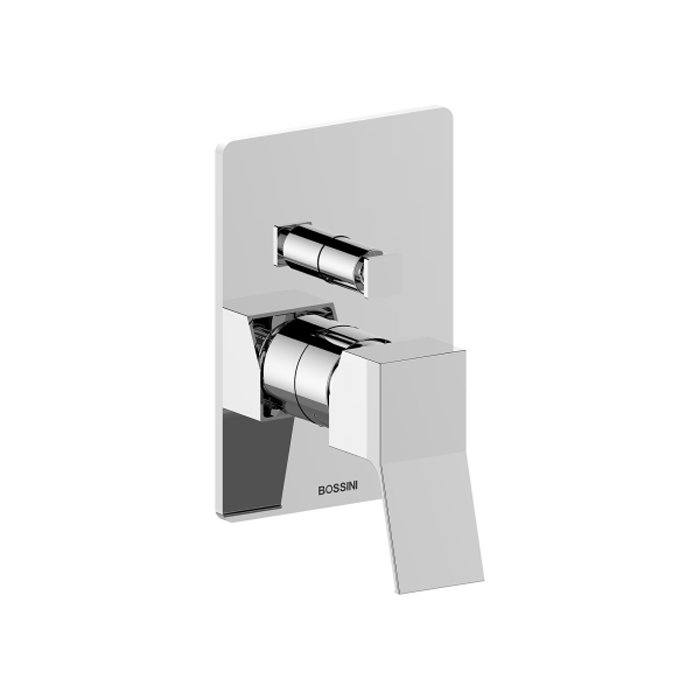 

Bossini Aki смеситель для ванны/душа, однорычажный, встраиваемый, настенный, на два выхода, внешняя часть, цвет хром