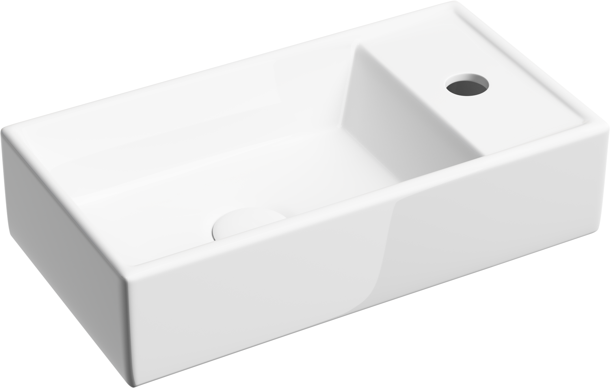 

Раковина маленькая в туалет Ceramicanova Element CN6051L белый глянцевый