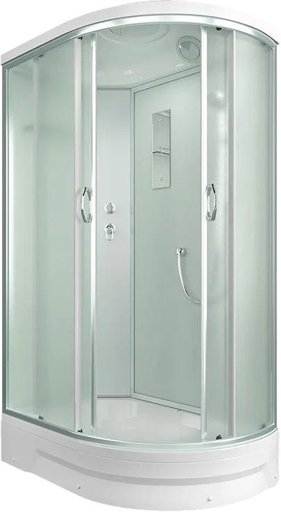 

Душевая кабина Erlit Comfort 120х80 левая хром стекло матовое