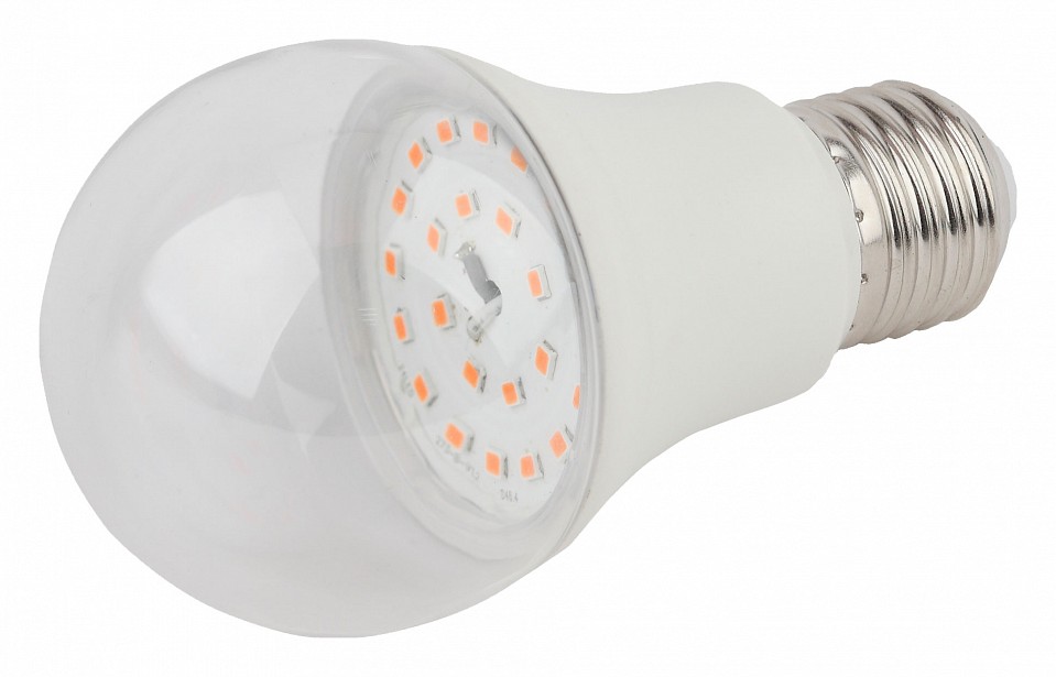 Лампа светодиодная для растений ЭРА E27 11W 2150K прозрачная FITO-11W-Ra90-E27 Б0039172