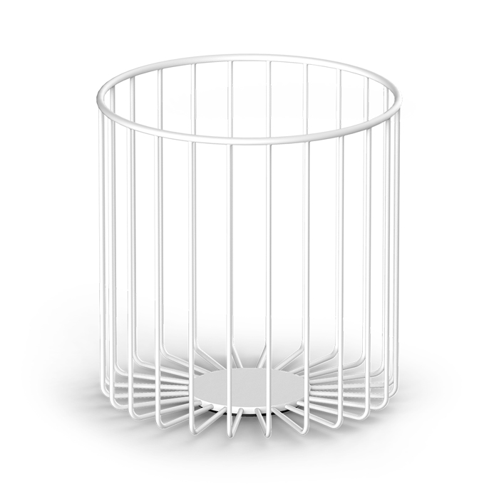 

DECOR WALTHER (DW 220) Корзина для полотенец/белья 26 X Ø 24 см, белый матовый