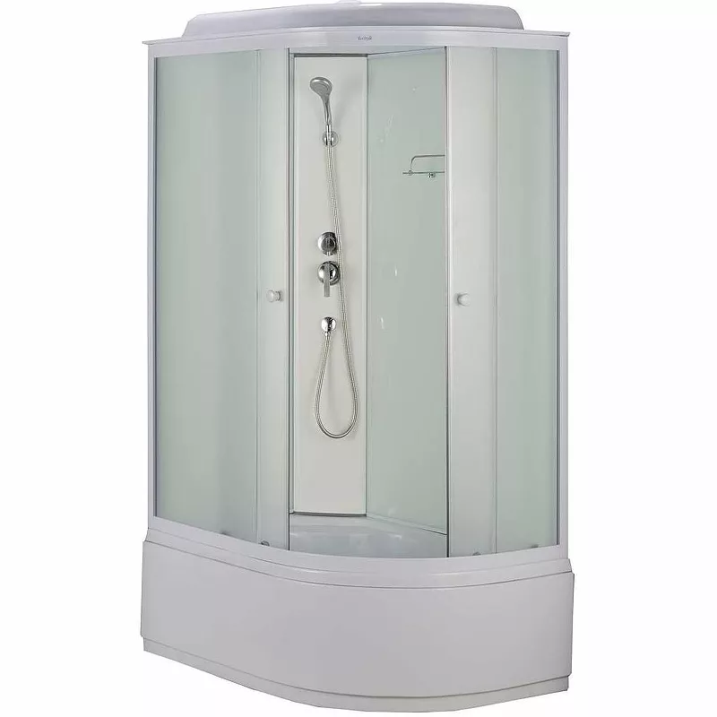 

Душевая кабина Style Ecostyle 120х80 левая хром стекло матовое