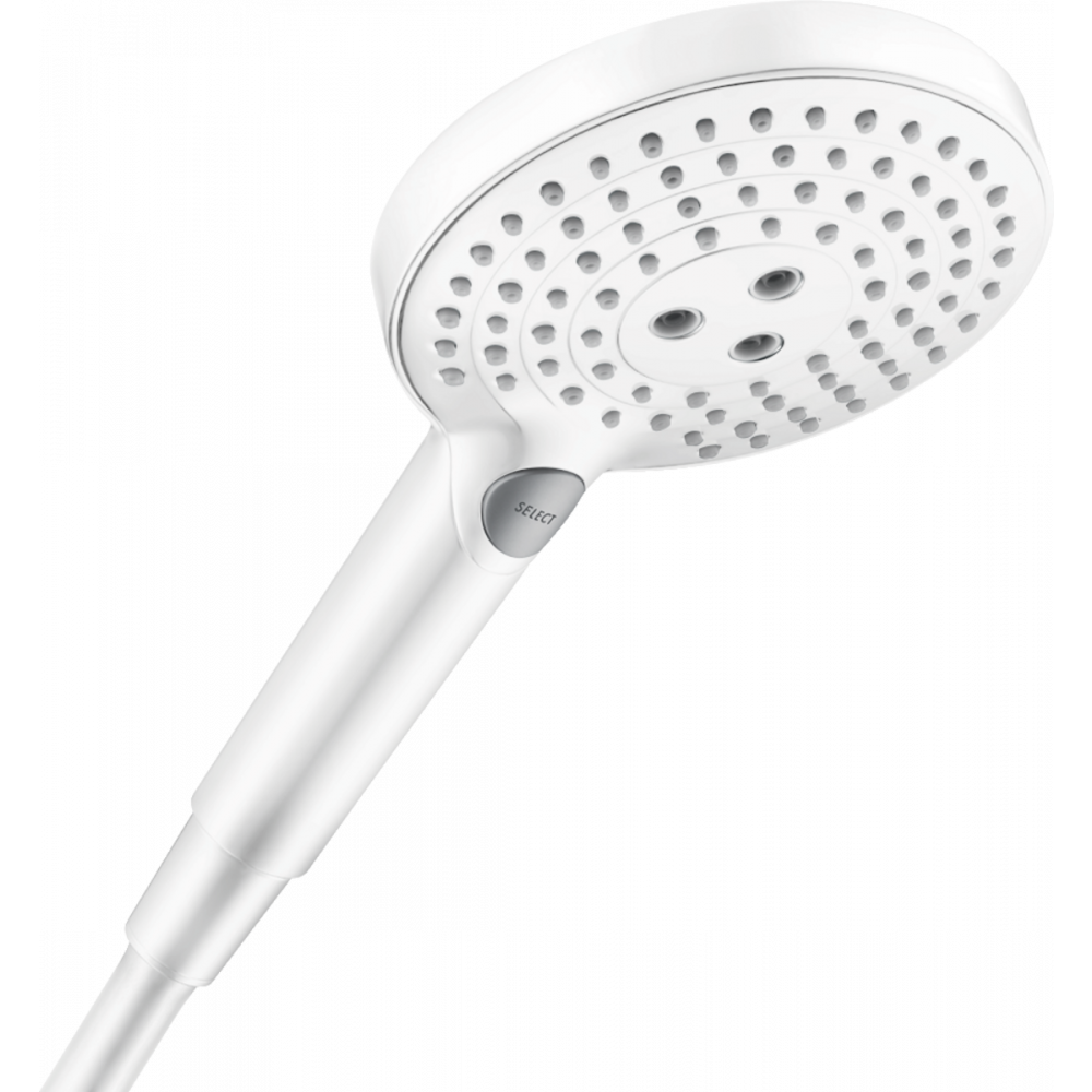 

Ручной душ Hansgrohe Raindance Select S 120 3jet EcoSmart 9 л/мин, матовый белый 26531700