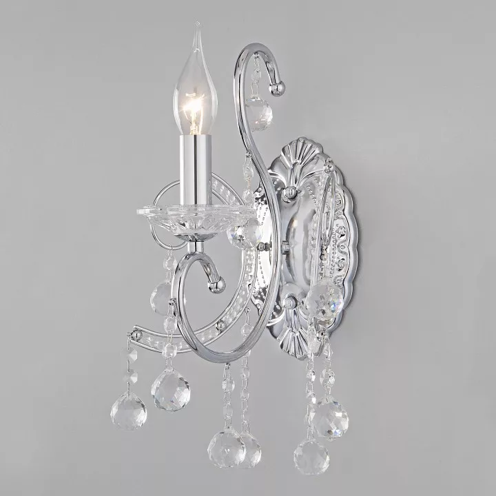 

Бра Eurosvet Collana 10096/1 хром/прозрачный хрусталь Strotskis