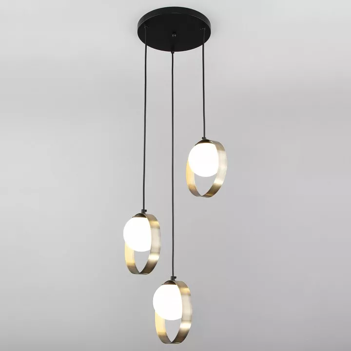 

Подвесной светильник Eurosvet Dublin 50205/3 черный/бронза