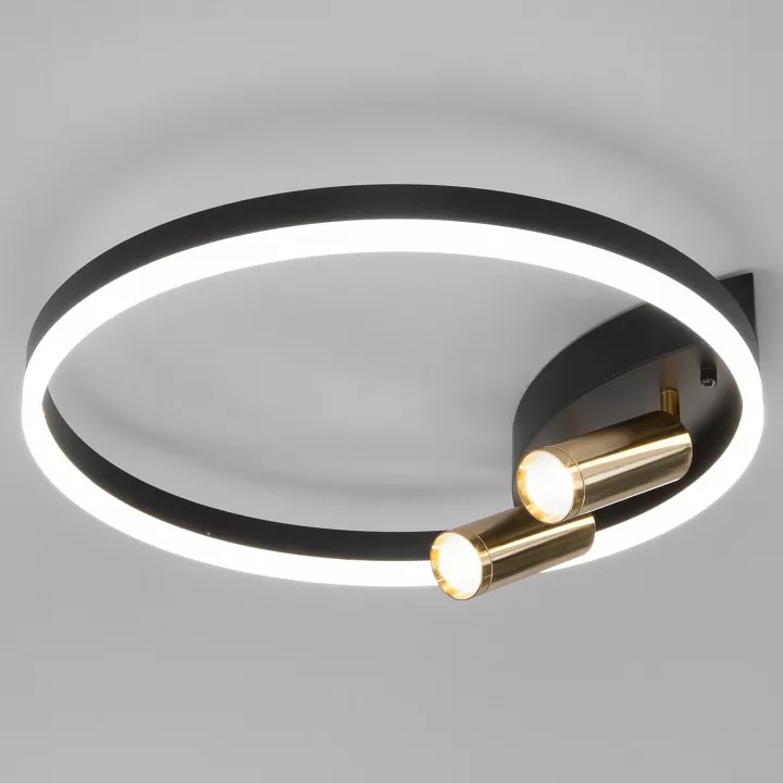 

Накладной светильник Eurosvet Luminari 90247/3 черный/золото Smart