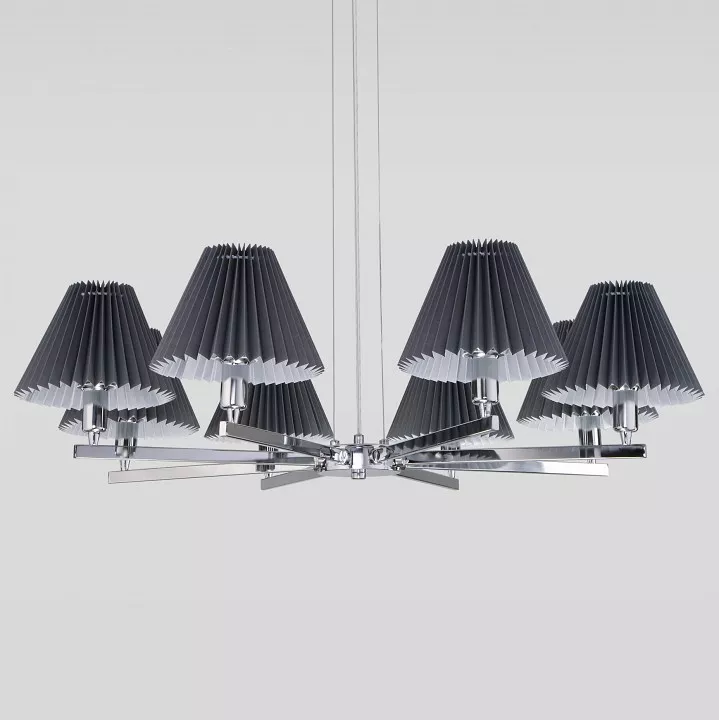 

Подвесная люстра Eurosvet Peony 60136/8 хром/графит