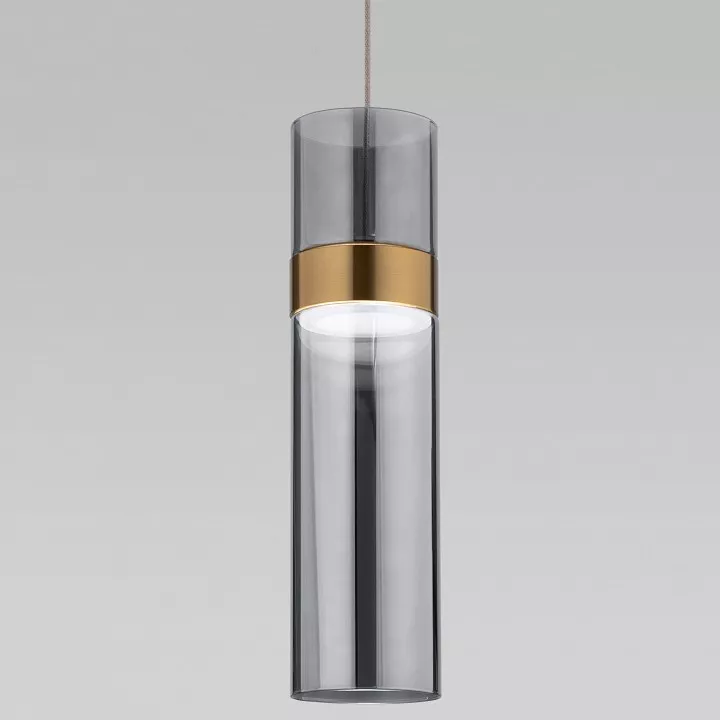 

Подвесной светильник Eurosvet Lumen 50244/1 LED латунь/дымчатый