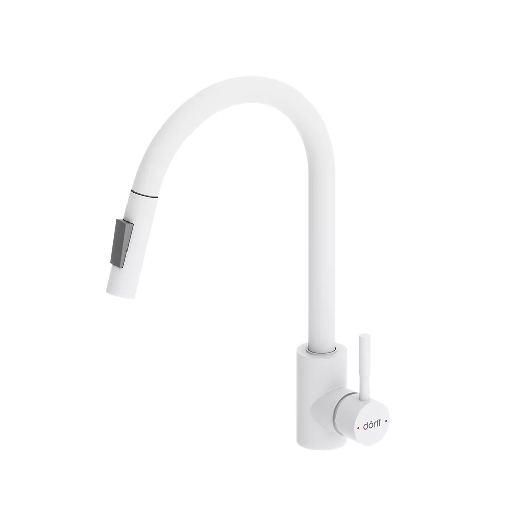

Смеситель для кухни Dorff Logic D3007533 белый