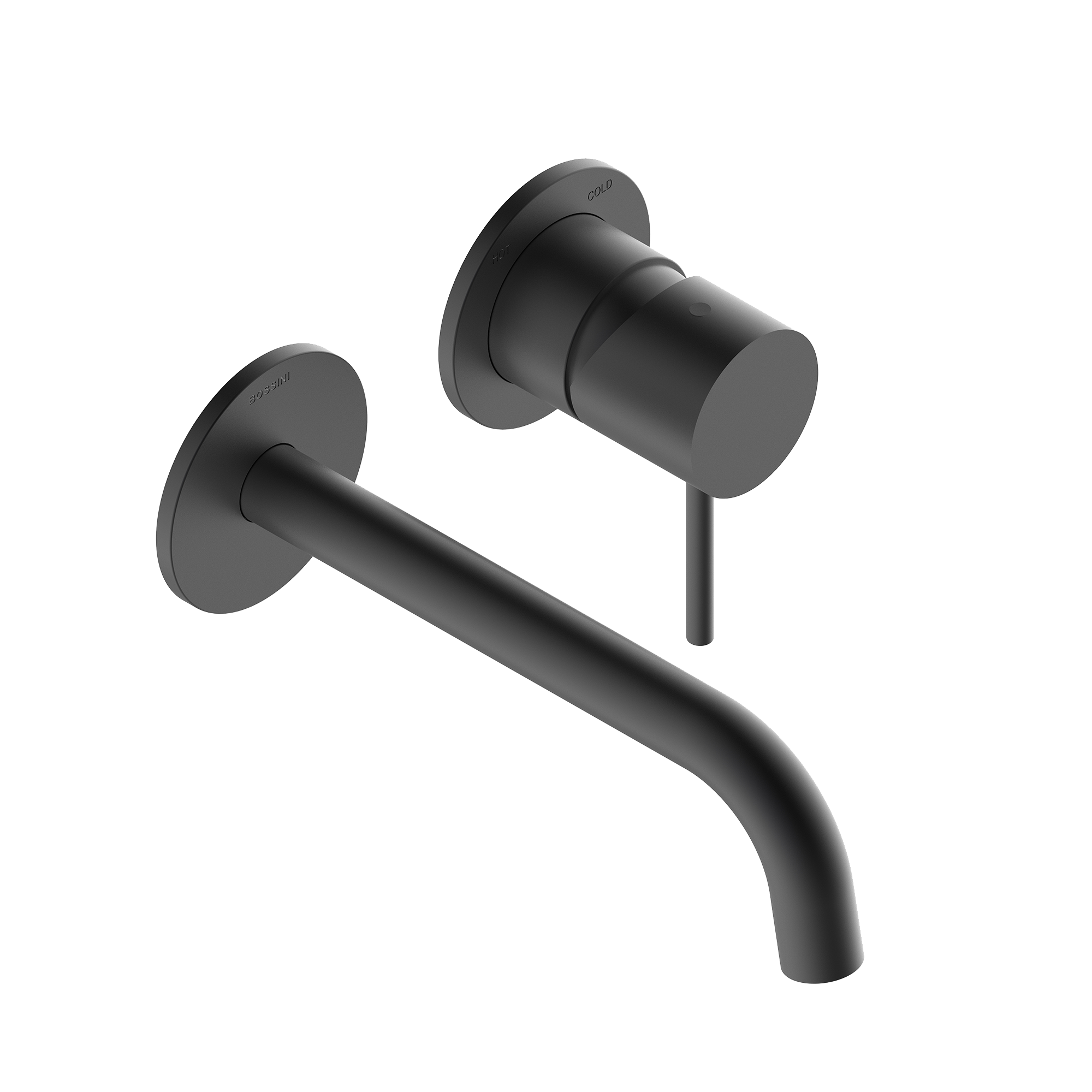 

TEO Смеситель настенный встраиваемый с изливом 18.5 см, без встроенной части Z00801, цвет черный матовый