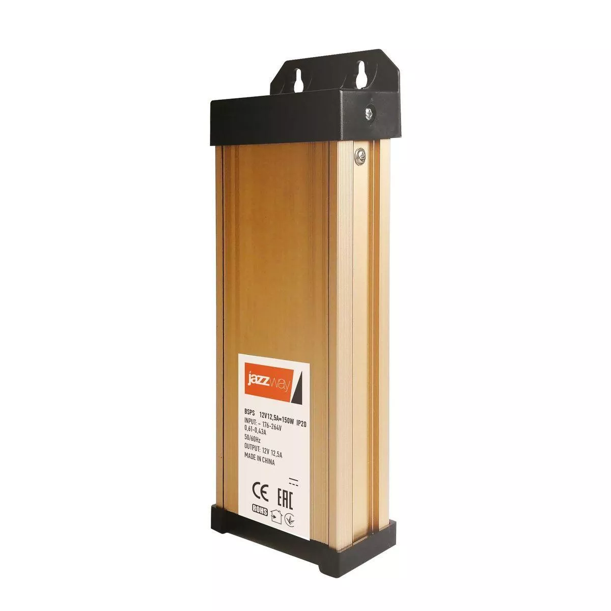 

Блок питания Jazzway BSPS 12V 150W IP45 12,5A 1001221