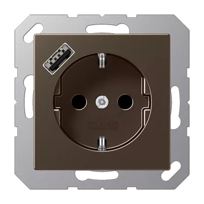 

Розетка 2K+З USB Typ A Jung A1520-18AMO